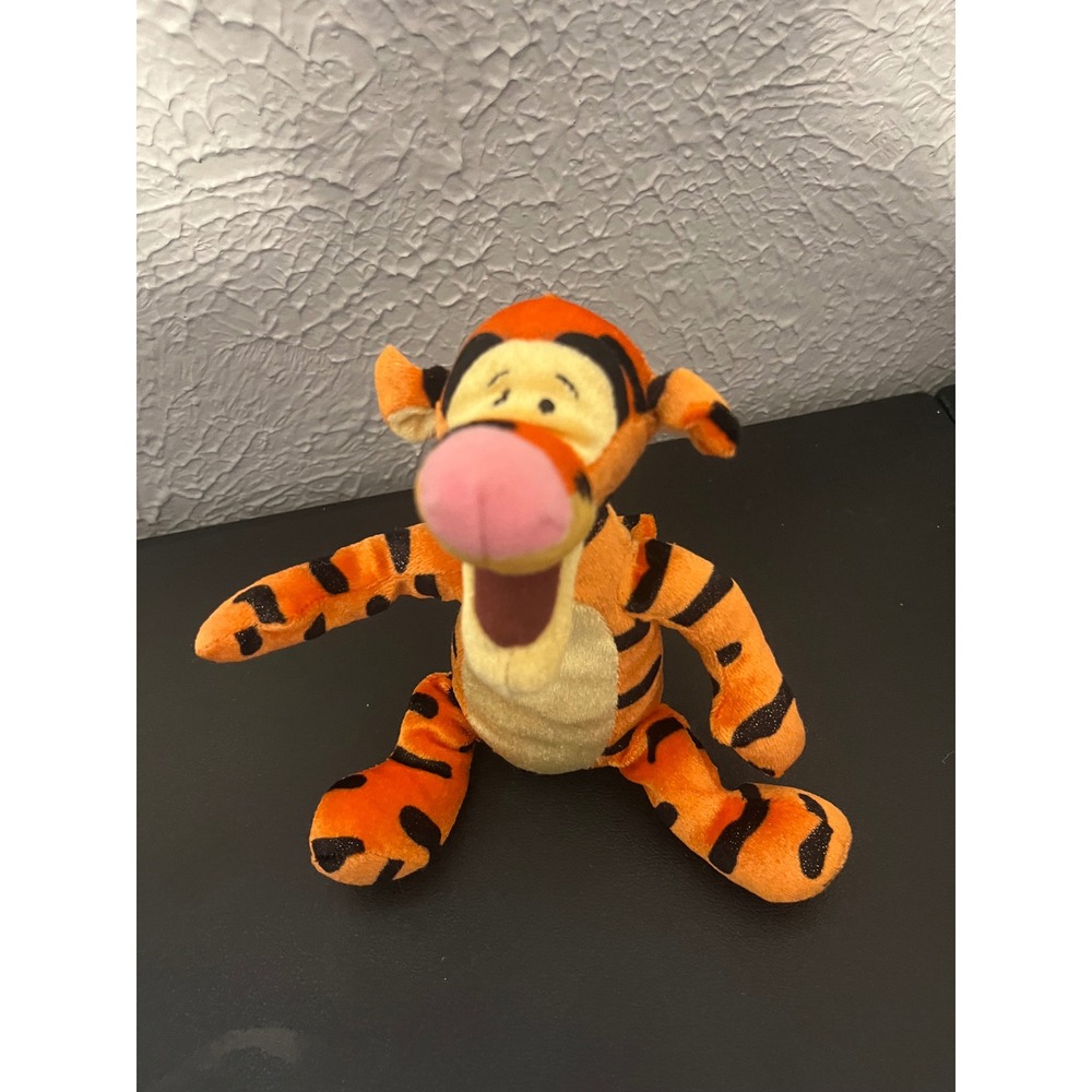Disney Winnie the Pooh Tigger Plush Stuffed Animal Orange Striped 9 Inch Toy